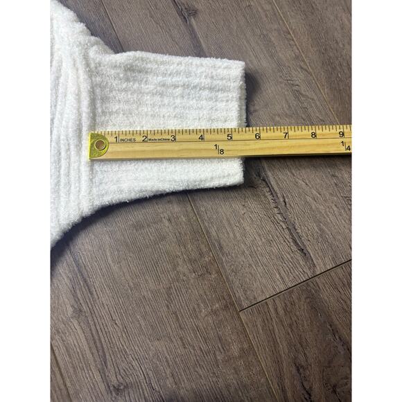 Barefoot Dreams CozyChic Lite Open Front Cardigan White 1X Soft Knit - Picture 6 of 8